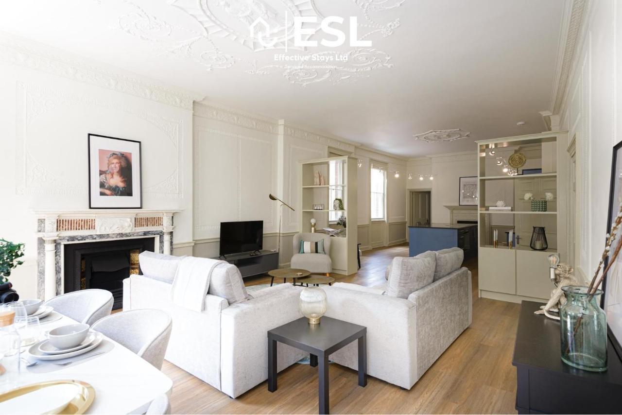 Most Central Luxury Grade 2 Listed Apartment Overlooking Shrewsbury Square - Free Parking Exterior foto