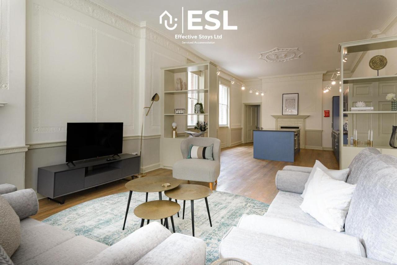 Most Central Luxury Grade 2 Listed Apartment Overlooking Shrewsbury Square - Free Parking Exterior foto