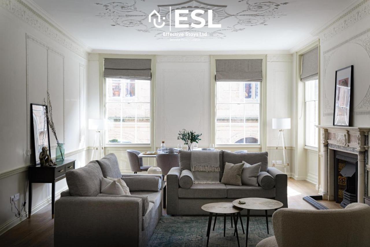 Most Central Luxury Grade 2 Listed Apartment Overlooking Shrewsbury Square - Free Parking Exterior foto
